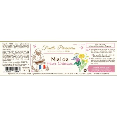 Miel de Fleurs Crémeux- Famille Perroneau