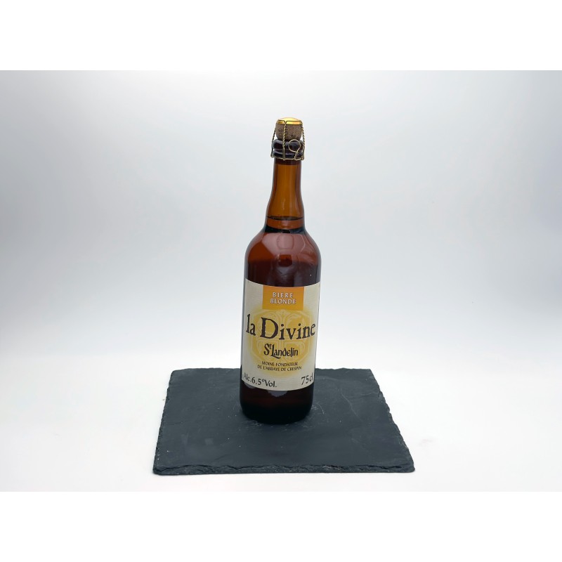 Moine Fondateur de l'Abbaye de Crespin - La Divine St Landelin - biere blonde